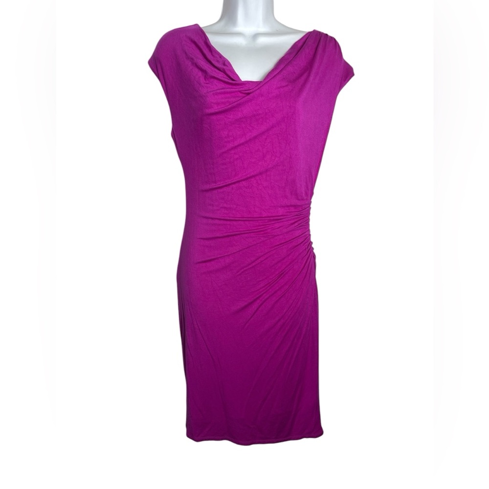 Ann Taylor dress size 0 bright hot pink fuchsia sheath‎ dress PERFECT 🩷🩷